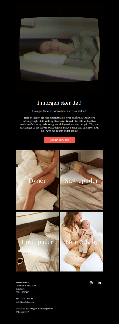 Om lidt er det tid 🖤 Eksklusivt adgang til årets største tilbud