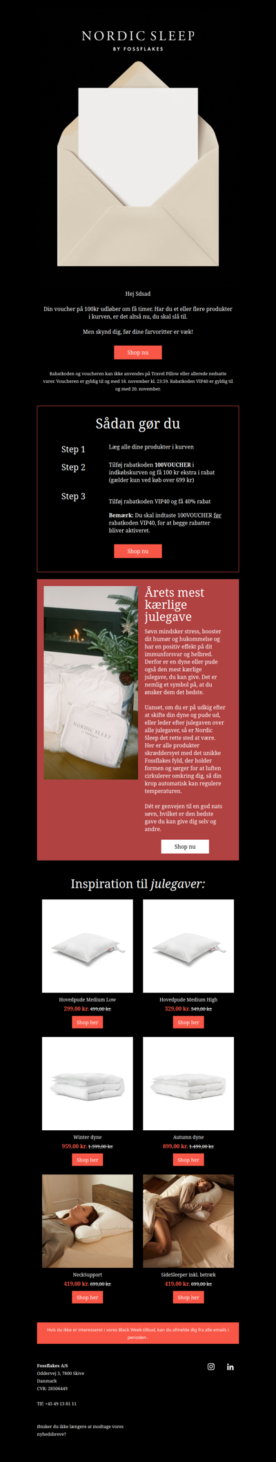 Sidste timer! Din 100 kr voucher udløber ved midnat 🖤