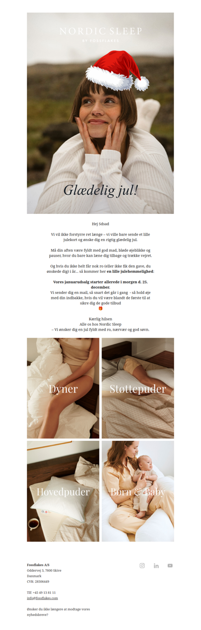 Et lille julekort til dig 💌