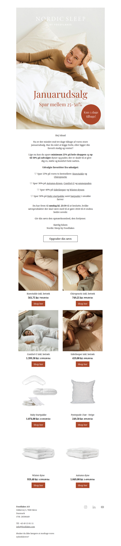 3 dage tilbage af januarudsalget ❄️