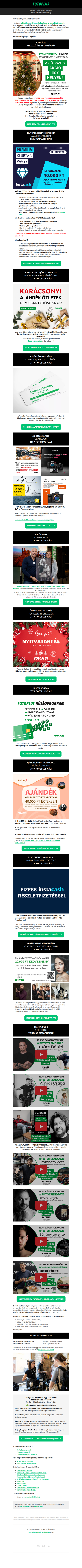 📷🎥 Ünnepi akciók fotósoknak – még időben! | 🎄Még ünnepek előtt megérkezhet