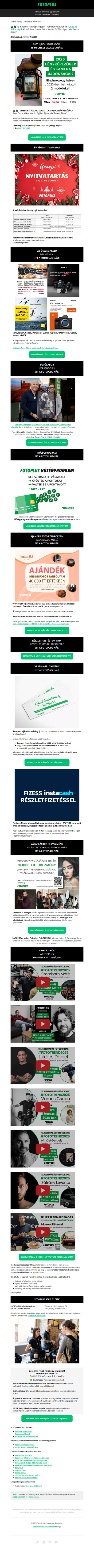 📷🎥 2025 új fényképezőgépei / kamerái egy helyen! - Te melyiket választanád?