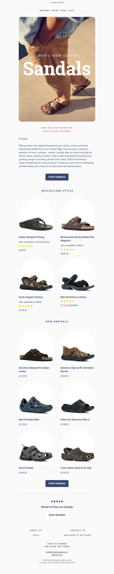 Bestselling men's sandals 🌞 New season styles