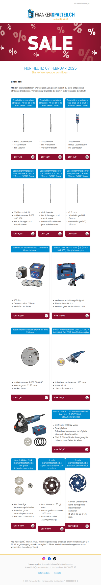 24h- DIY Super Deal! Bosch Power: Hochwertige Bohrer, Trenn- & Schleifwerkzeuge für Profis!