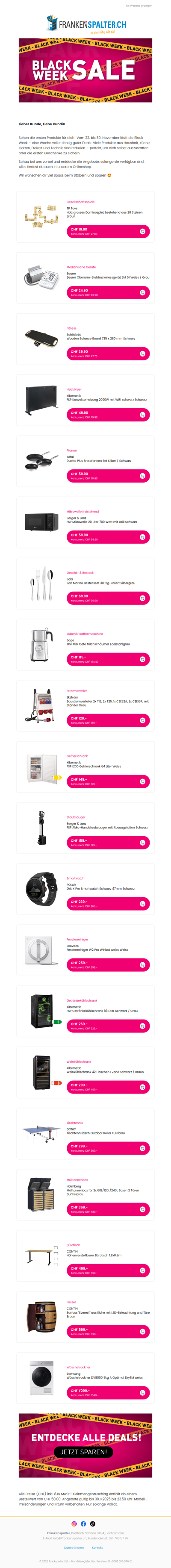 Black Week Deals – jetzt richtig sparen