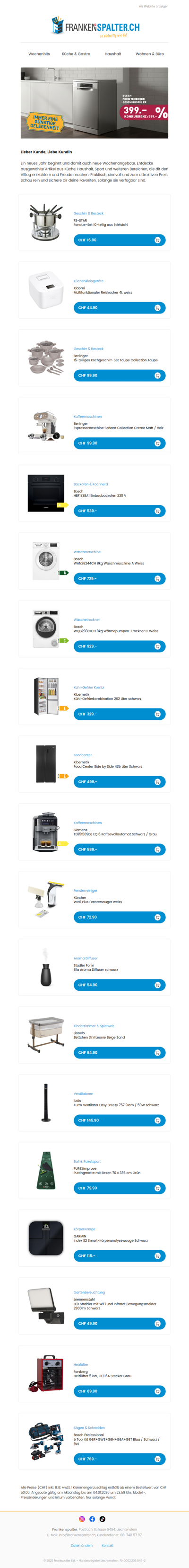 Frisch ins neue Jahr mit unseren Wochenangeboten ✨