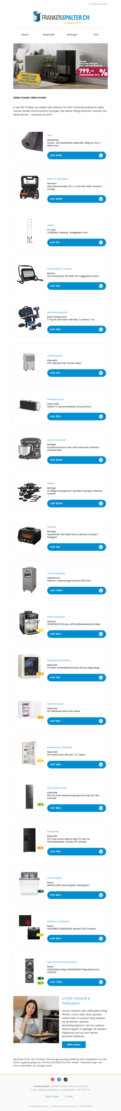 Wochenaktion KW 4 – Jetzt Highlights entdecken!
