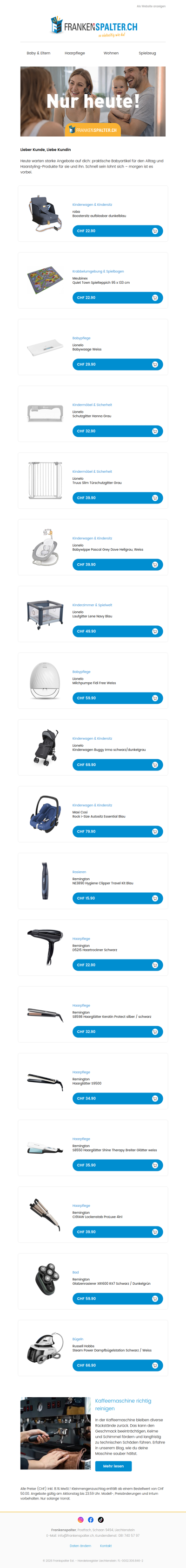 Nur heute: Baby-Deals & Styling-Favoriten für sie und ihn