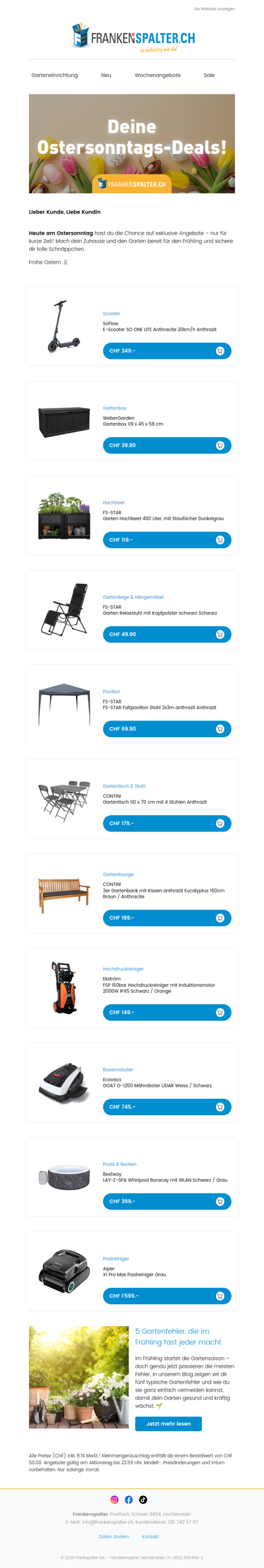 🐣 Nur heute: Oster-Deals für dich!