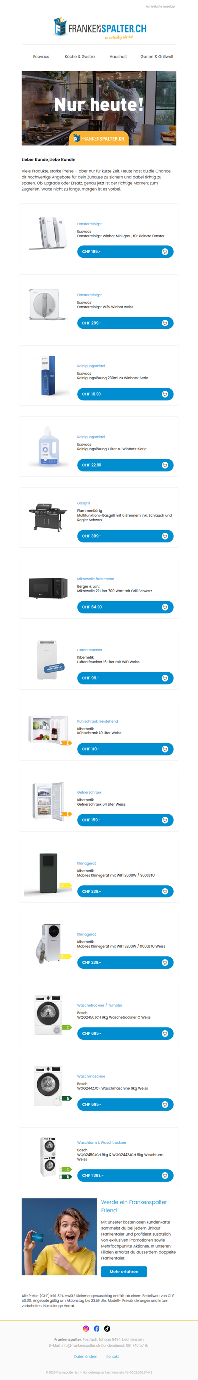 Nur heute: Top Deals für dein Zuhause