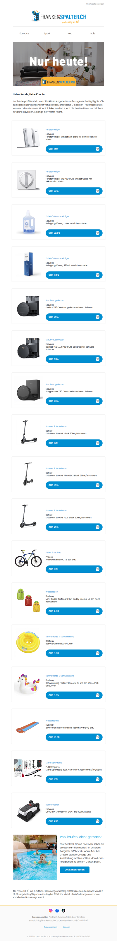 Nur heute: Smarte Deals für Zuhause, Garten und Sommer ☀️🤖
