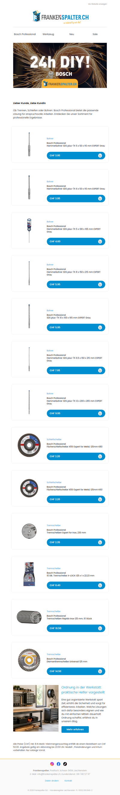 24h DIY: Leistungsstarke Bosch Professional Werkzeuge für Profis