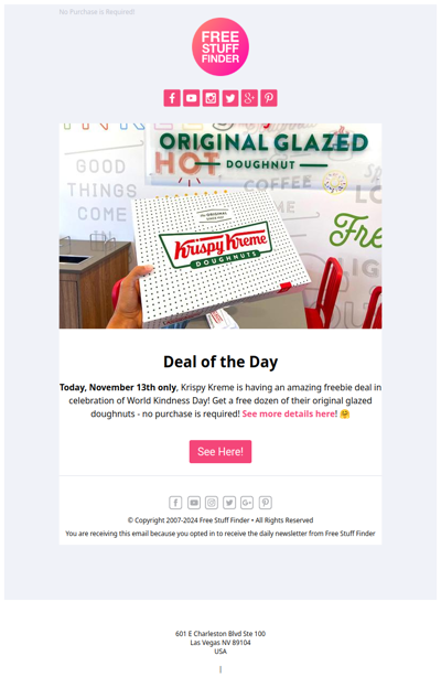 🍩 FREE Krispy Kreme Dozen Doughnuts!