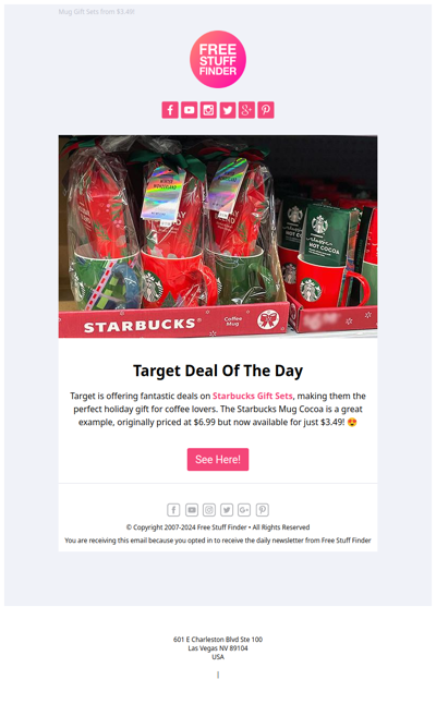 🥳 50% Off Starbucks Gift Sets!