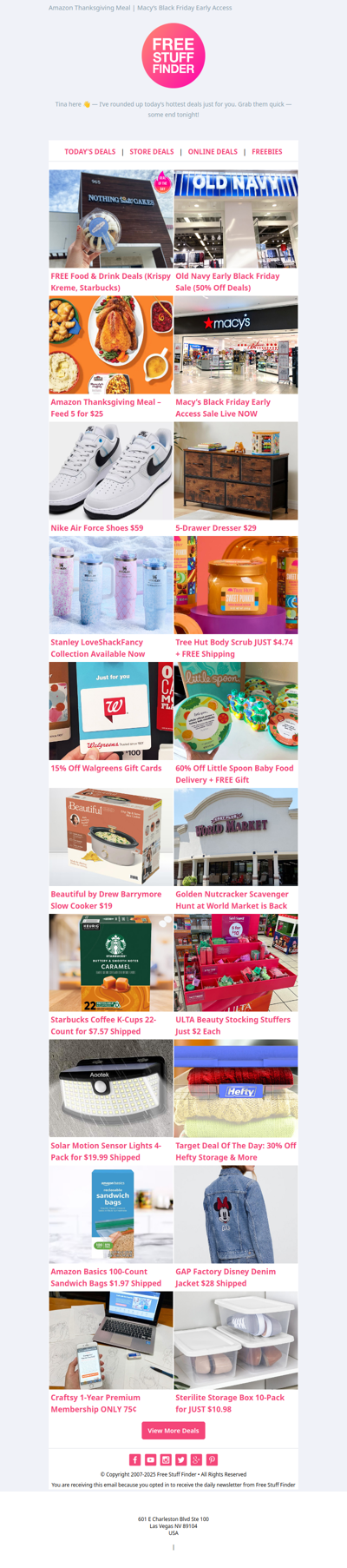 🔥 FREE Food & Drink Deals 🛍️ Old Navy Early Black Friday