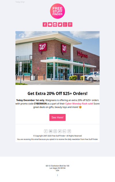 🚀 Hurry! Cyber Monday Flash Sale at Walgreens!