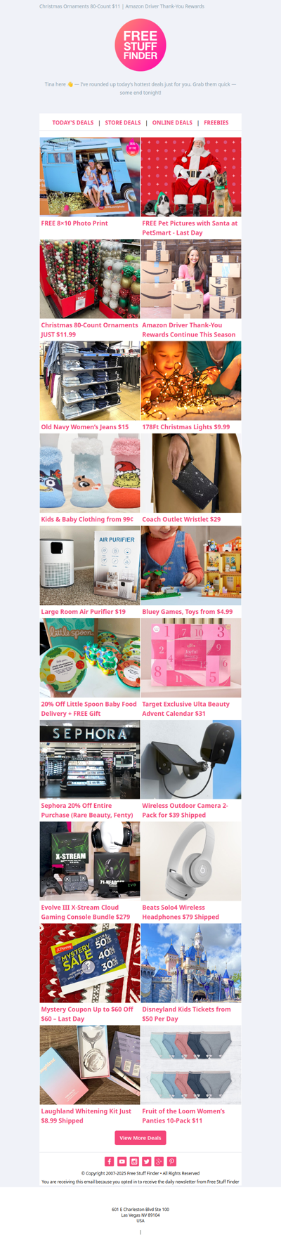 🥳 FREE 8×10 Photo Print 🎅 FREE Pet Pictures with Santa