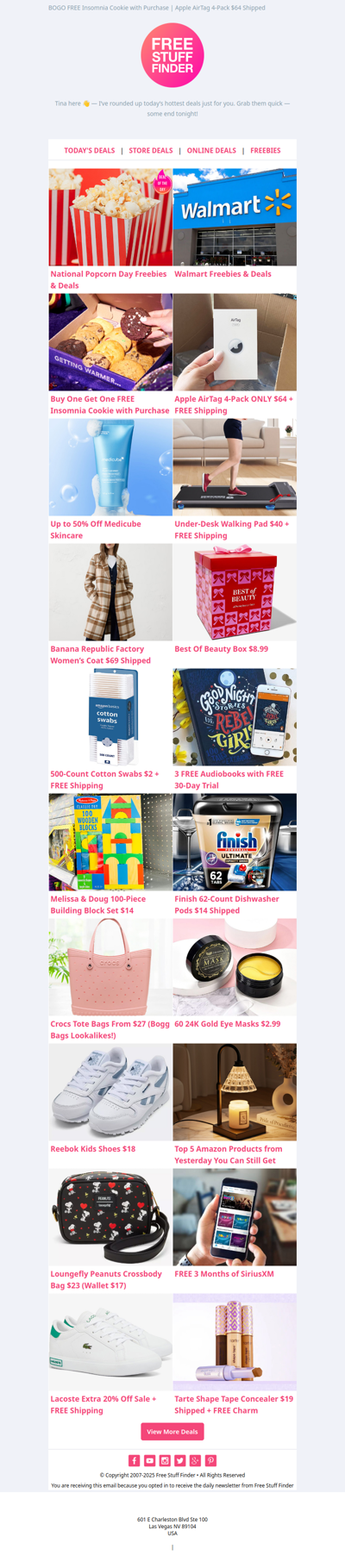 🍿 National Popcorn Day Freebies & Deals 🎉 Walmart Freebies & Deals