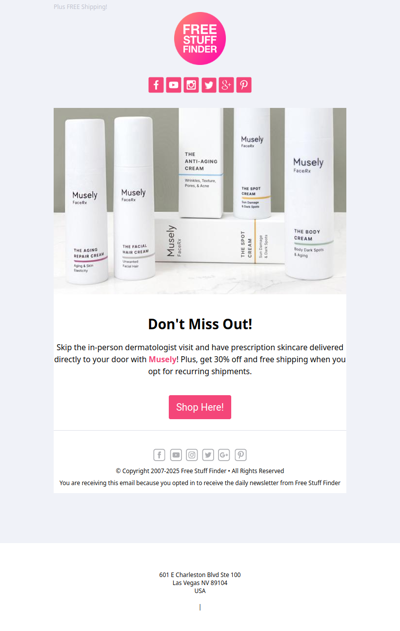 😍 Musely Prescription Skincare from $34 per Month!