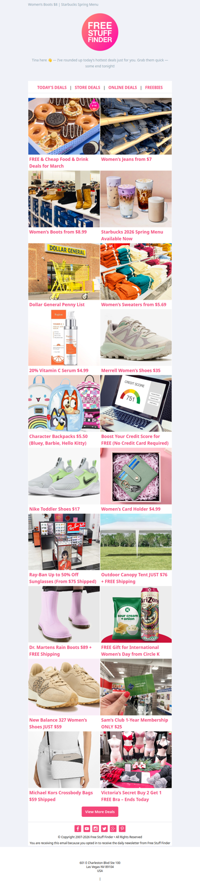 😱 FREE & Cheap Food Deals 🛍️ Women’s Jeans $7