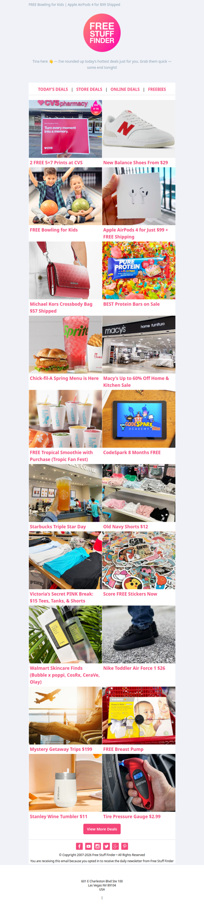 🤩 2 FREE 5×7 Prints 🏃 New Balance Shoes From $29