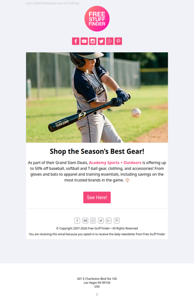 🔥 Hit a Home Run with Academy Sports Grand Slam Sale!