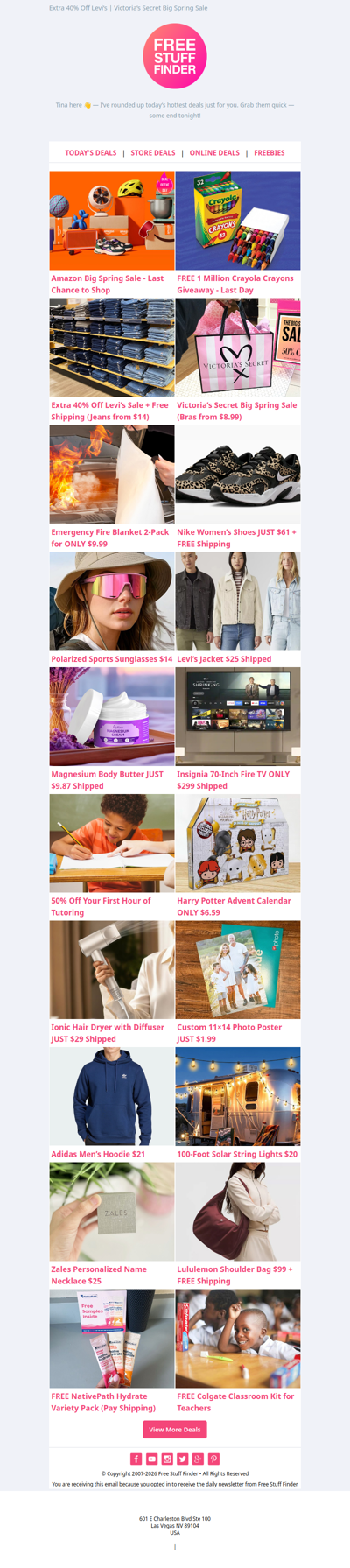 🏃 Amazon Big Spring Sale Ends Today 🖍️ Crayola Crayons Giveaway