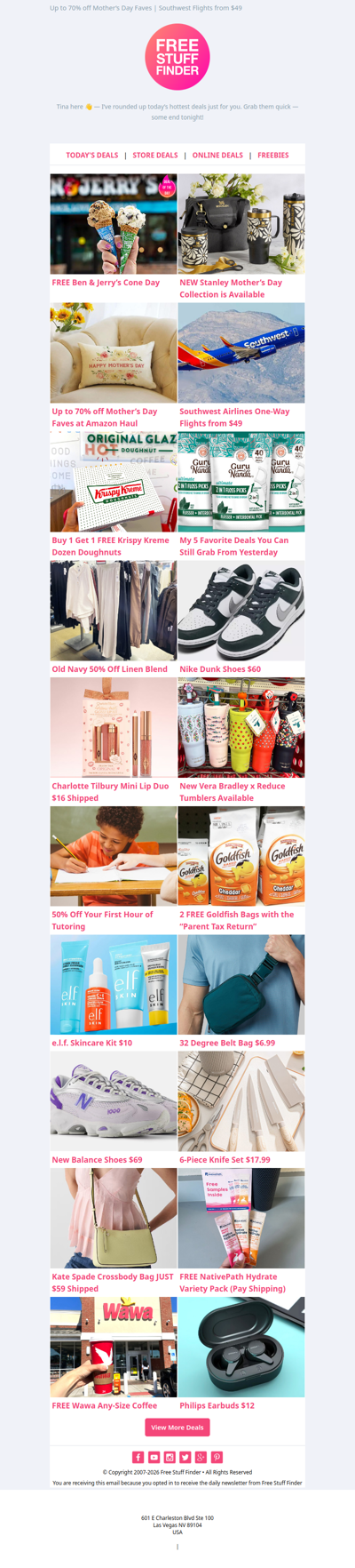 🍦 FREE Ben & Jerry’s Cone 😍 Stanley Mother’s Day Collection