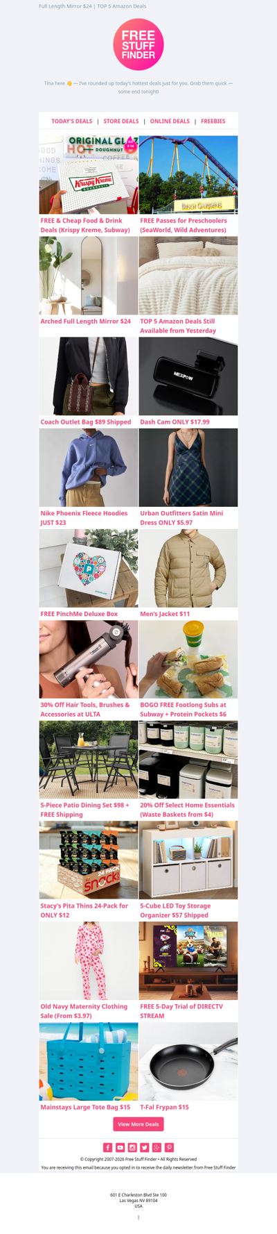 😱 FREE Food & Drink Deals 📣 FREE Passes for Preschoolers