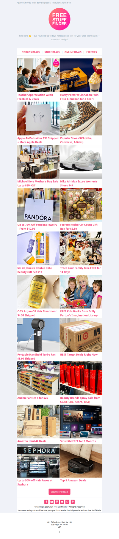 👩‍🏫 Teacher Appreciation Week Freebies & Deals 😋 Win FREE Cinnabon for a Year