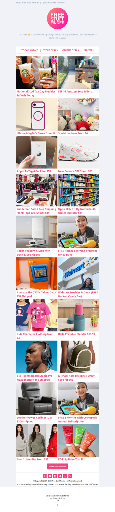 🥳National Iced Tea Day Freebies 🙌 FSF Amazon Best Sellers
