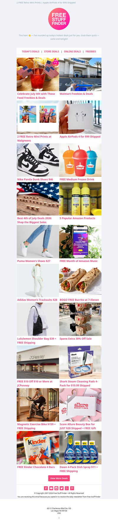 🎉 4th of July Freebies & Deals 😁 Walmart Freebies & Deals