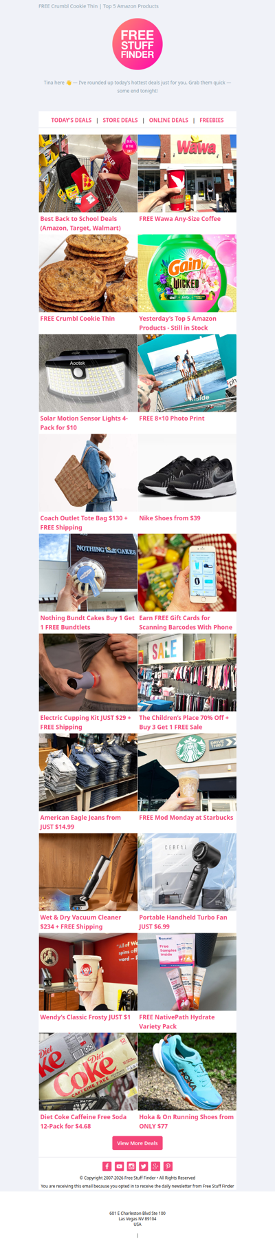 👏 Best Back to School Deals ☕ FREE Wawa Any-Size Coffee