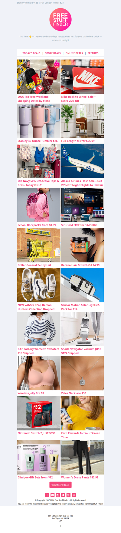 😲 Tax-Free Shopping Dates 👟 Nike Back to School Sale