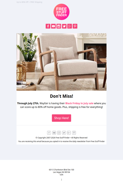 💥 Wayfair Black Friday in July