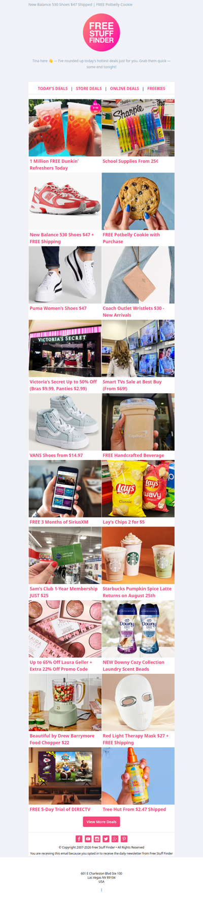 📢 1 Million FREE Dunkin’ Refreshers ✍ School Supplies From 25¢