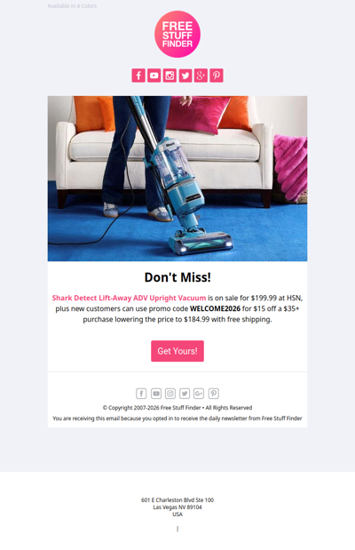 🏃‍♀️ $184 Shark Detect Lift-Away ADV Upright Vacuum