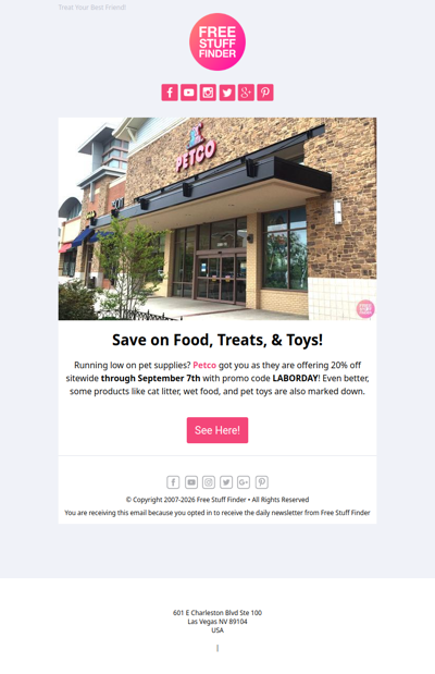 🐶🐱 20% Off Sitewide at Petco!