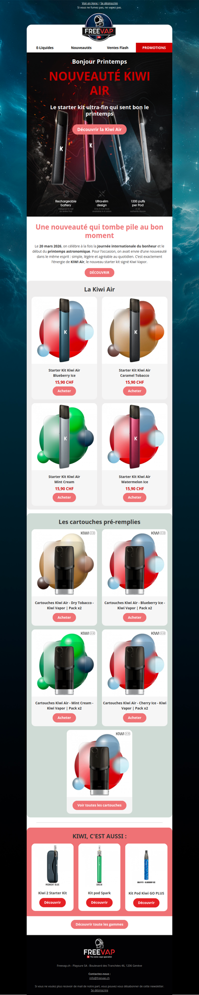 🌸 Le printemps arrive avec une nouveauté légère comme l’air : KIWI Air