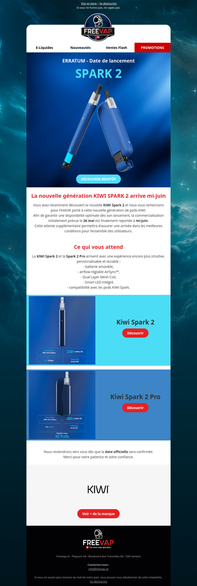 🔥 Encore un peu de patience pour la KIWI Spark 2
