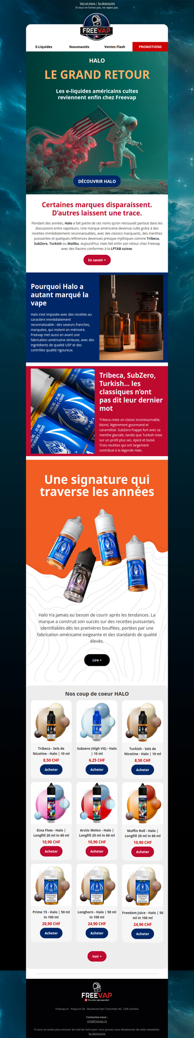 🚀 Le grand retour d’une légende : Halo revient chez Freevap