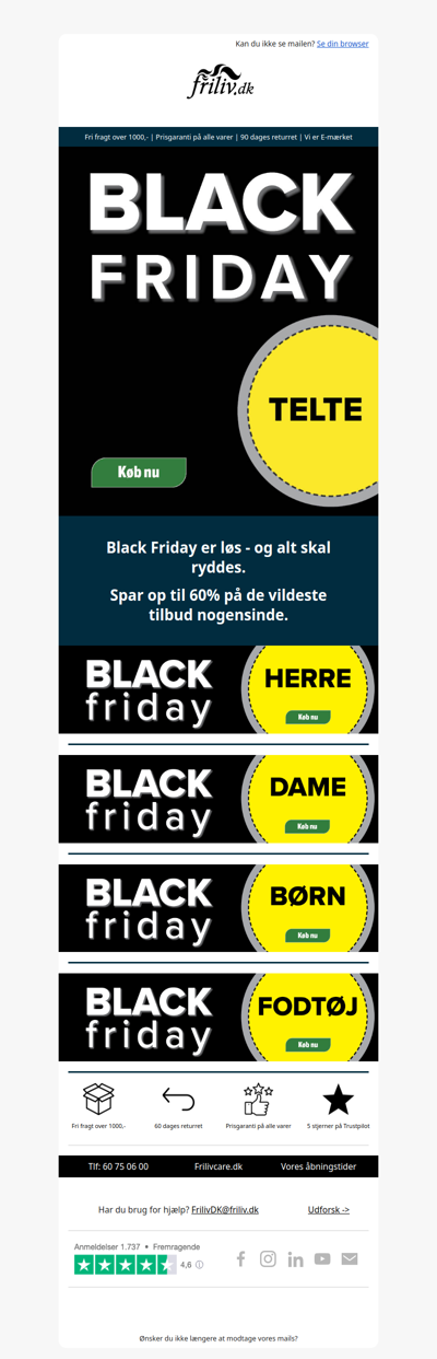 Black Friday er løs - Spar 30 - 60%