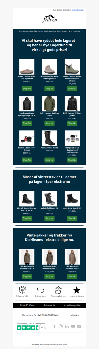 Ugens lagerfund - billige julegaver leveret i god tid...