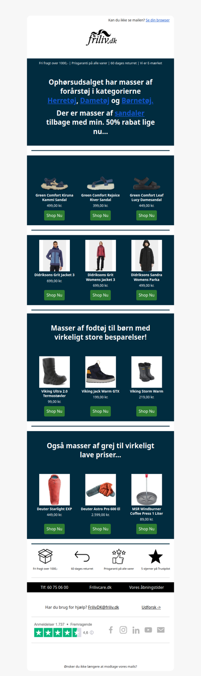 Ophørsudsalg - Nye tilbud hver dag