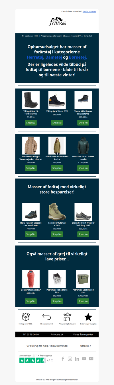 Ophørsudsalg - Nye tilbud idag