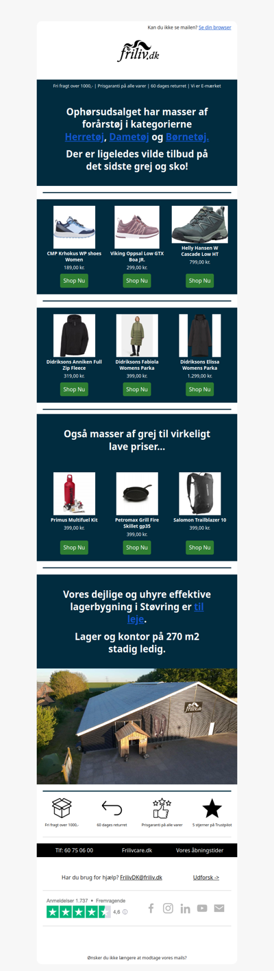 Ophørsudsalg - Nye tilbud idag