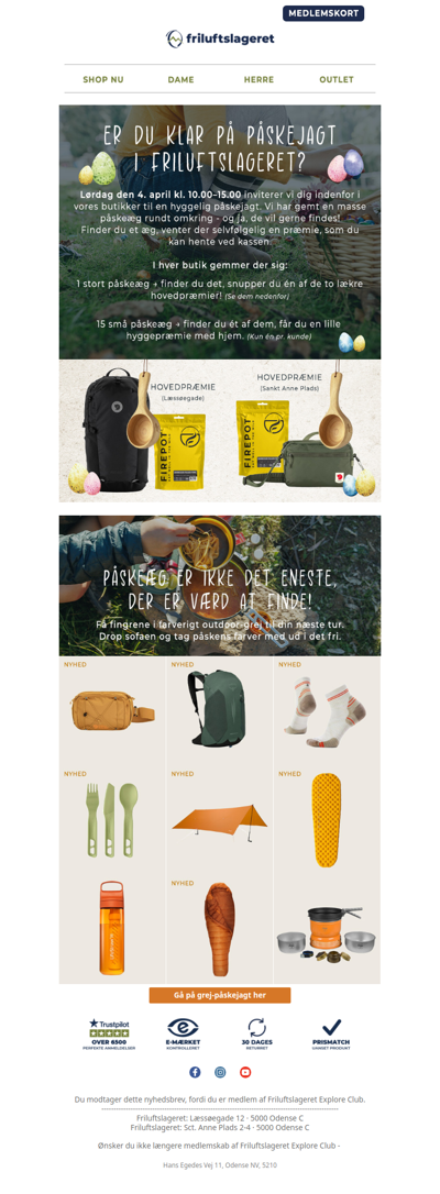 Påskejagt i Friluftslageret på lørdag 🐣