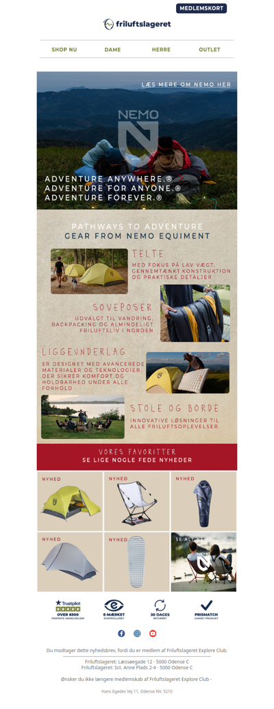Nogle af verdens bedste letvægtstelte ⛺️