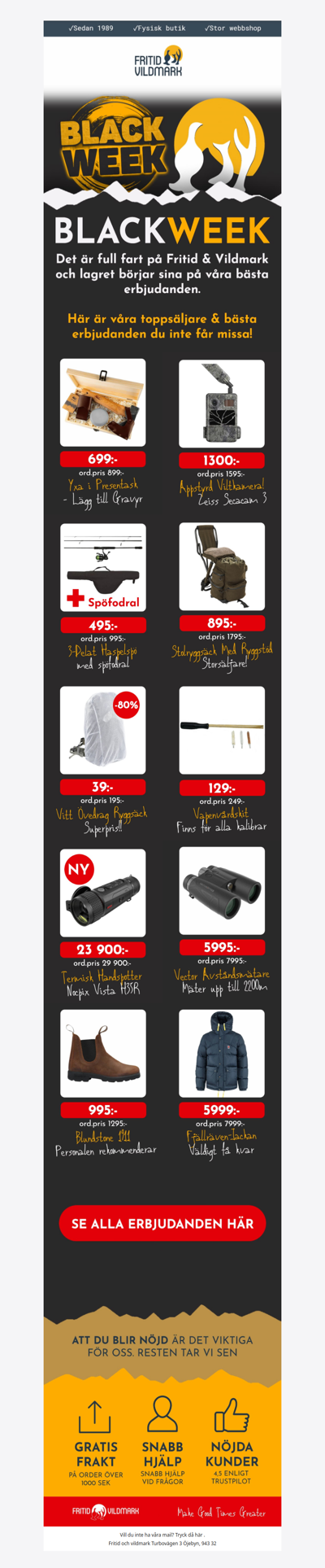 MISSA INTE: BLACK WEEKS ⚫ På Fritid & Vildmark