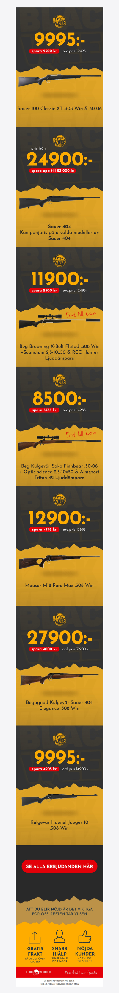 KAMPANJ PÅ VAPEN 👉 Endast 2 Dagar Kvar!!